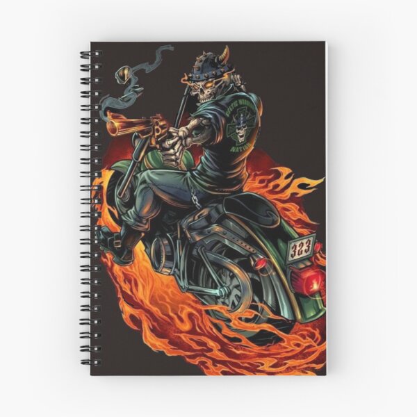 Item preview, Badass biker on fire. With a gun Straight From Hell designed and sold by slashrose4ever.