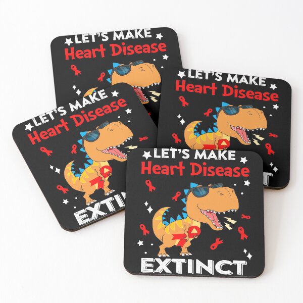 Item preview, Let's Make Heart Disease Extinct Heart Disease Warrior Gift designed and sold by Sabfit.