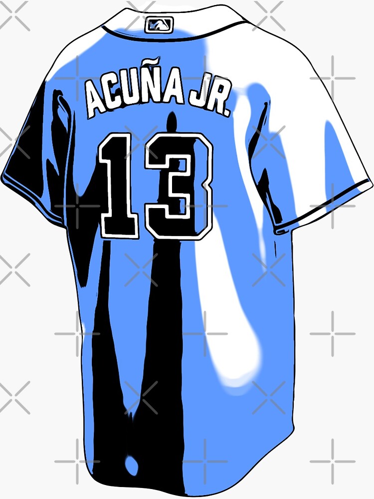 Ronald Acuña Jr. Jersey' Sticker for Sale by blt1000