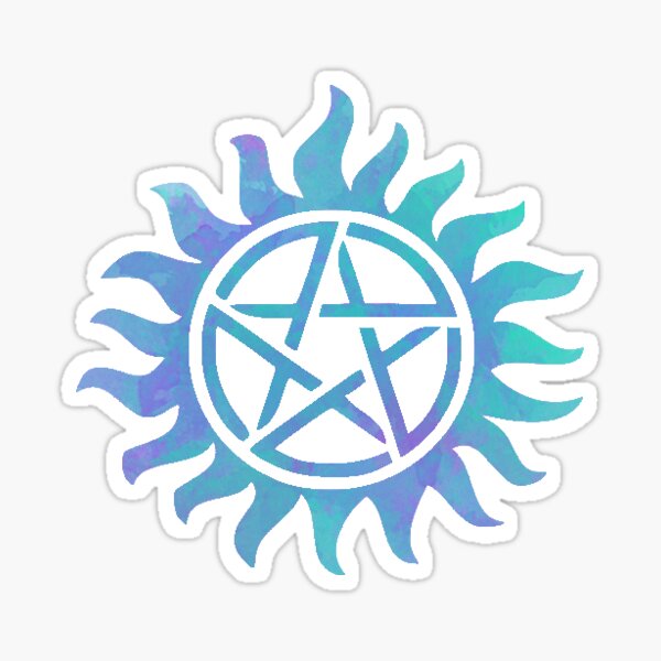 SUPERNATURAL Vinyl Stickers [A] SAM DEAN Anti-Posession SYMBOLS ~  Waterproof