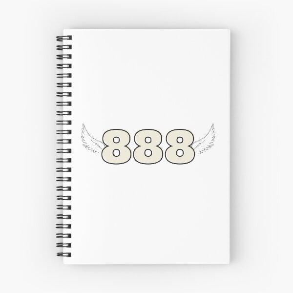 Item preview, 888 angel number with feather wings designed and sold by Lindsay Shute.