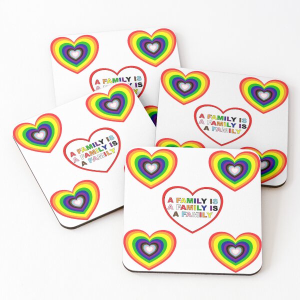 Item preview, A family is a family - lgbtqia bipoc heart pattern designed and sold by Da-Family-Biz.
