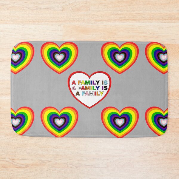 Item preview, A family is a family - lgbtqia bipoc heart pattern designed and sold by Da-Family-Biz.
