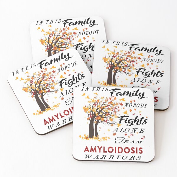 Item preview, In This Family No One Fight Alone Amyloidosis Awareness ribbon tree designed and sold by radianen.