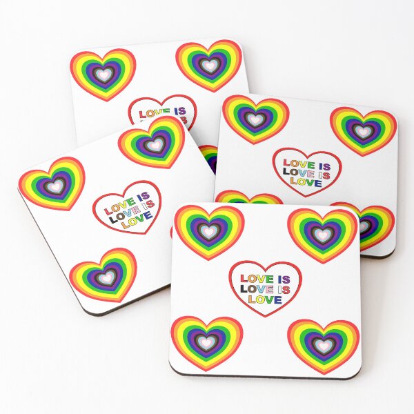 Item preview, Love is Love is Love - lgbtqia bipoc heart pattern designed and sold by Da-Family-Biz.