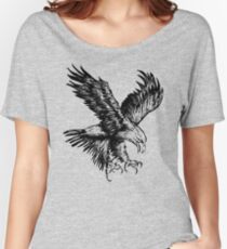 Bald Eagle (Black) Women's Relaxed Fit T-Shirt