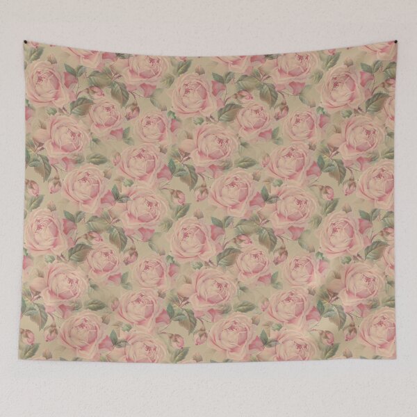 Item preview, Pretty pink vintage roses pattern. designed and sold by LaBellCreative.