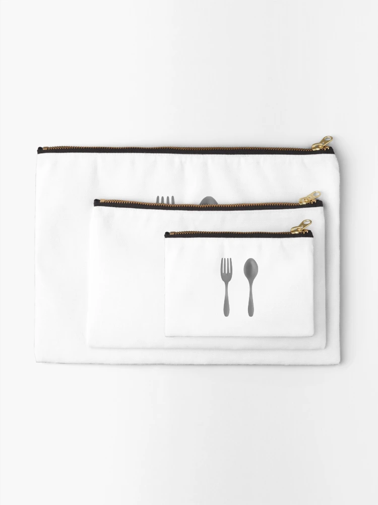 Thumbnail 2 of 4, Zipper Pouch, Fork and Spoon designed and sold by Reeseworks.