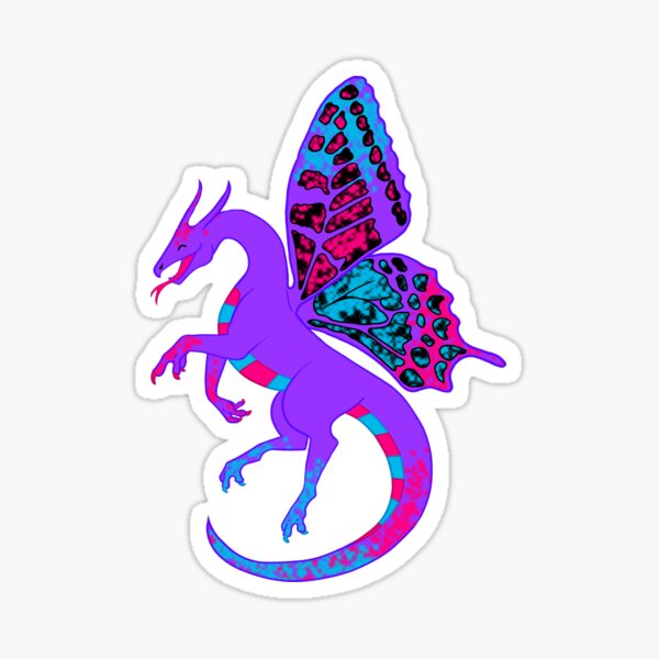 Androgyne Pride Fae Dragon Sticker For Sale By Stupidmasky Redbubble