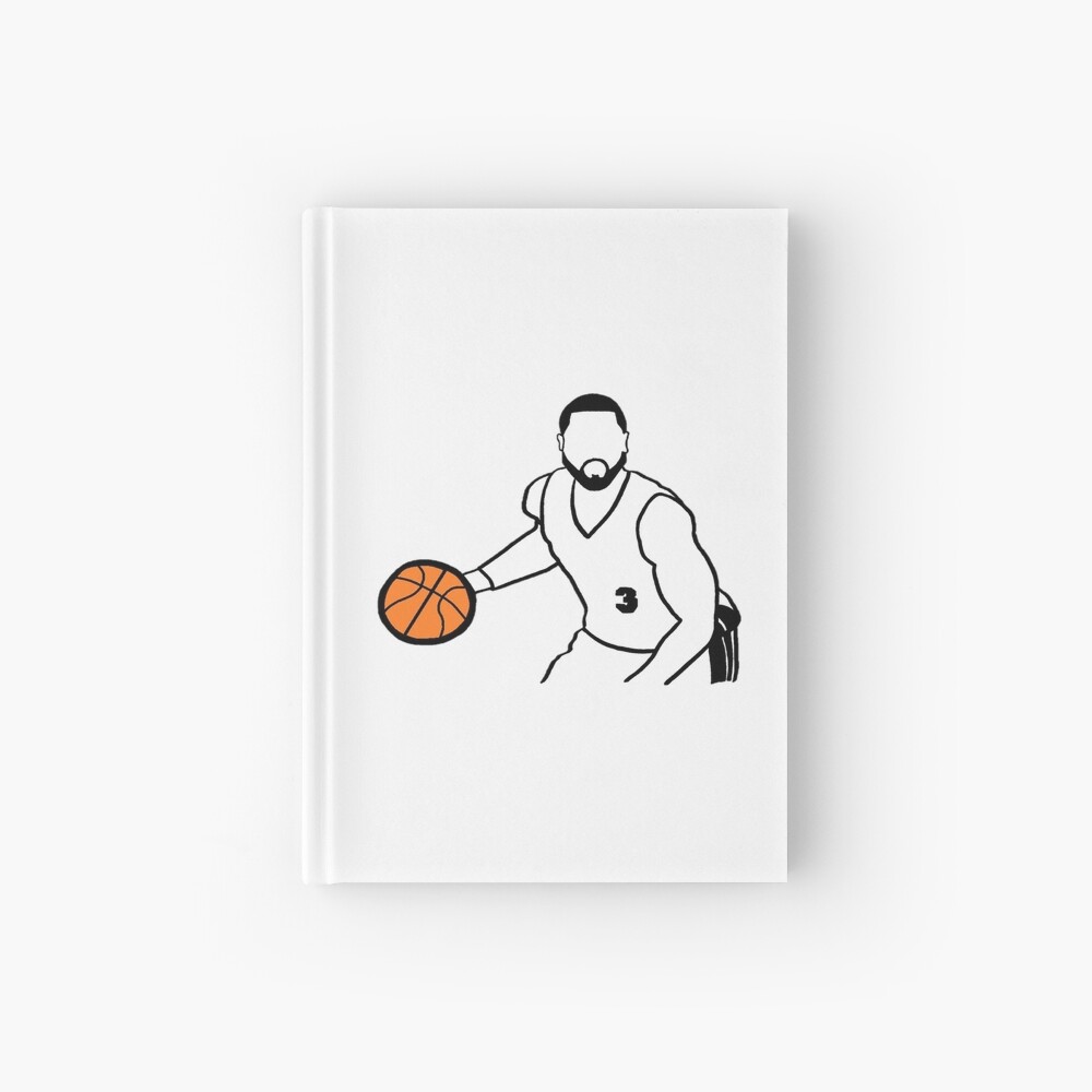 Dwyane Wade Dribbling a Basketball