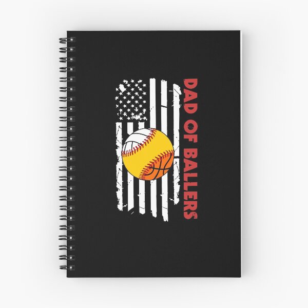 Item preview, American Flag Dad Ballers Volleyball Softball Basketball designed and sold by Dressed For  Duty.
