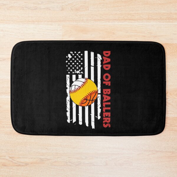 Item preview, American Flag Dad Ballers Volleyball Softball Basketball designed and sold by Dressed For  Duty.
