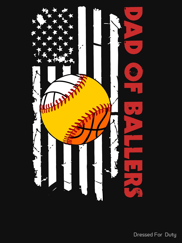 Official Dad Of Ballers Funny Baseball Softball From Son Shirt, hoodie,  sweater, long sleeve and tank top