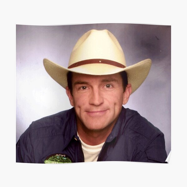 &ldquo;cowboy jeff probst " Poster for Sale by therookiestore | Redbubble