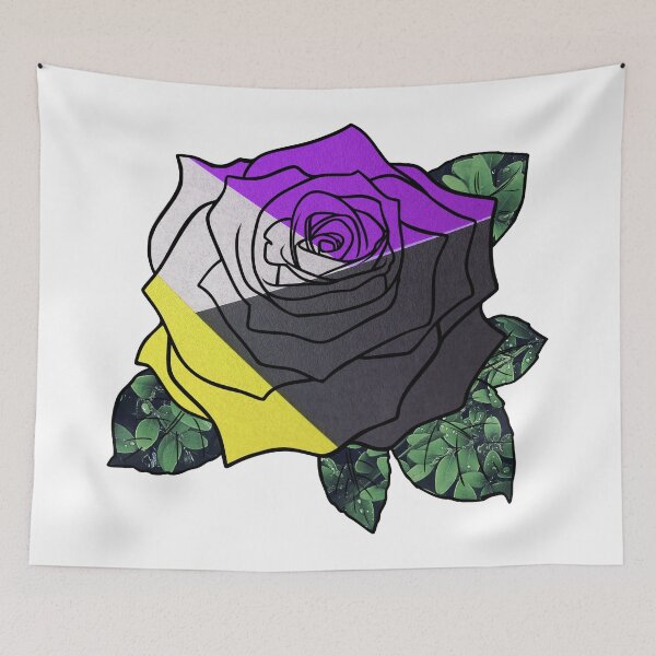 Item preview, Nonbinary Colors Rose designed and sold by BuzzySpaceBee.