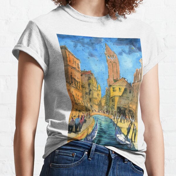 Venice - Campo San Barnaba Painting Classic T-Shirt
