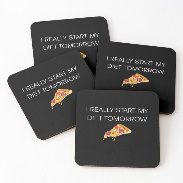 Item preview, I Really Start My Diet Tomorrow - Pizza   designed and sold by KA DESIGNS.