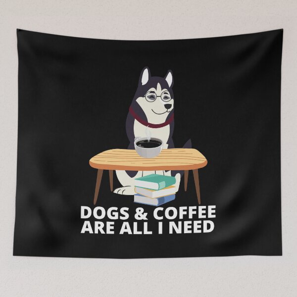 Item preview, Dog Coffee Lover - Wolf And Coffee Gift designed and sold by BellaVille.