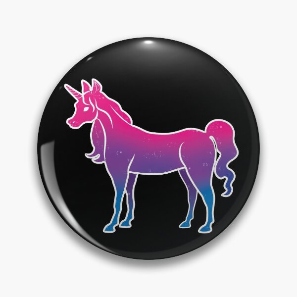 Item preview, Bi Pride Unicorn on Black designed and sold by AliceQuinn.
