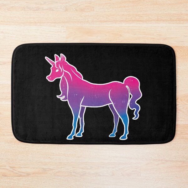 Item preview, Bi Pride Unicorn on Black designed and sold by AliceQuinn.