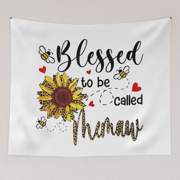 Item preview, Blessed to be Called Memaw Bees Sunflower Design designed and sold by boopsblunt.