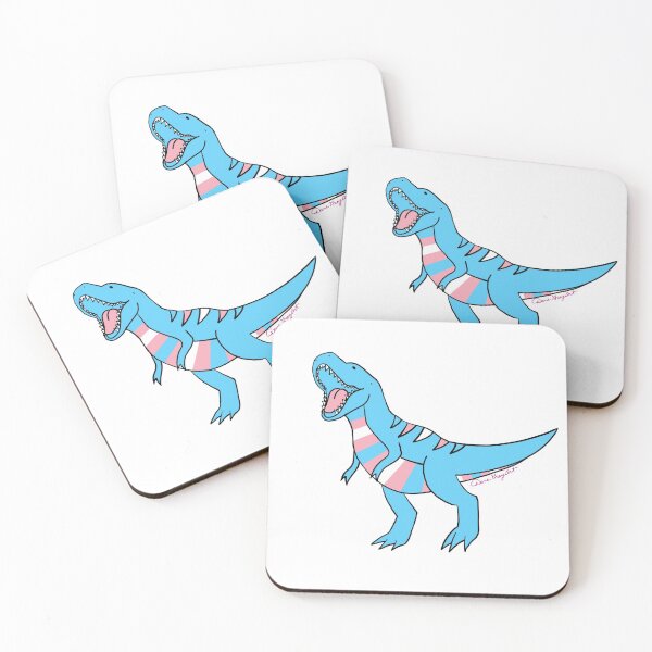 Item preview, Transgender Pride Trex (blue) designed and sold by Kit Rex.