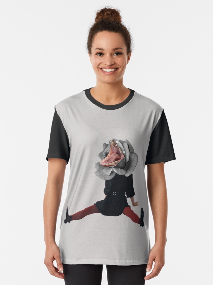 Thumbnail 2 of 5, Graphic T-Shirt, "Rosa Canina (Dog Rose)" designed and sold by Vesperalia.