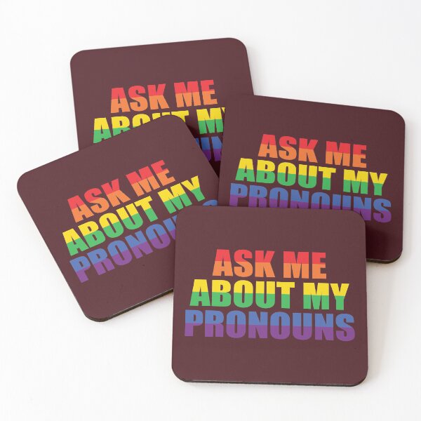 Item preview, Ask me about my pronouns designed and sold by Feline Rockstars.