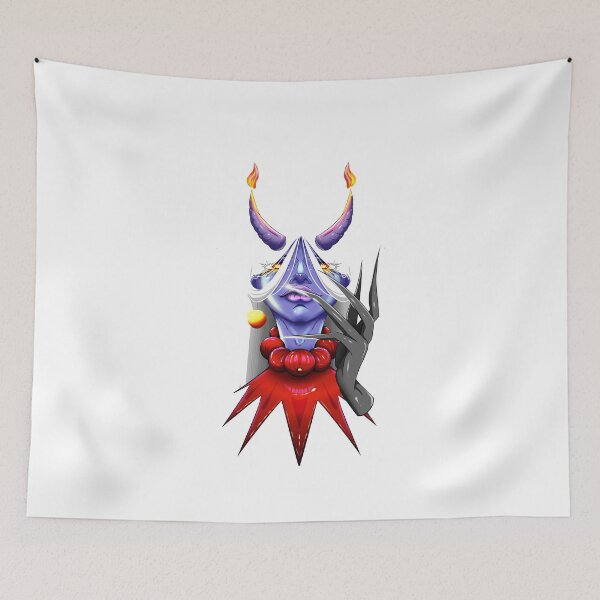 Item preview, Daemon - Portrait of a Demon Girl with Claws and Fire Horns designed and sold by TiagoFranceschi.