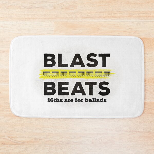 Item preview, Blast Beats - Because 16ths Are For Ballads - (black text) designed and sold by Kendall Anderson.