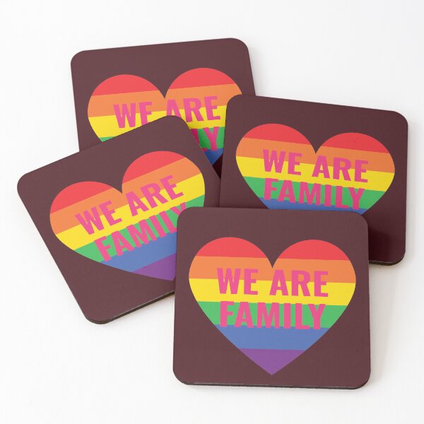 Item preview, We are Family LGBTQ designed and sold by Feline Rockstars.