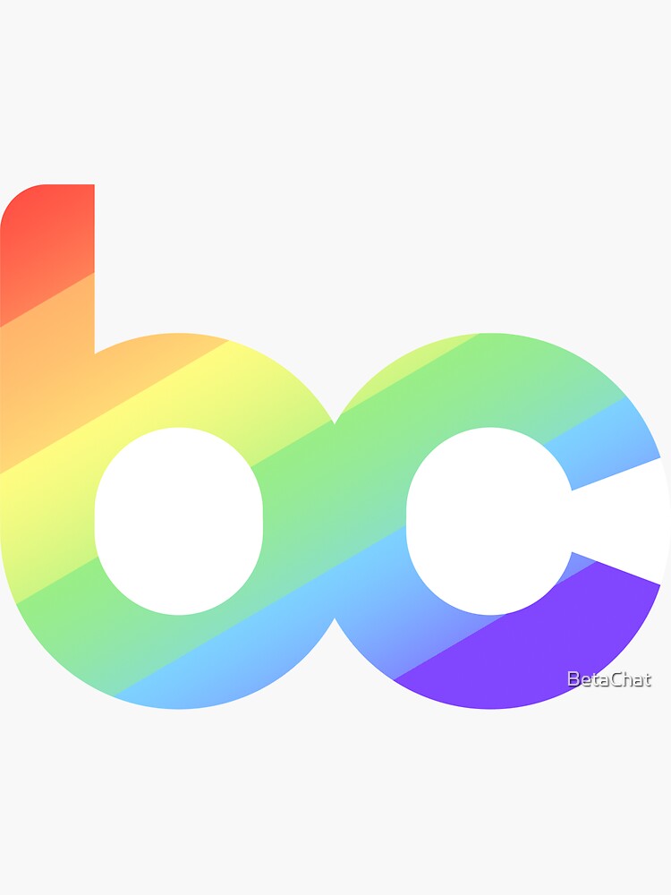Thumbnail 3 of 3, Sticker, BetaChat Pride Month Emblem (Pattern Fill) designed and sold by BetaChat.