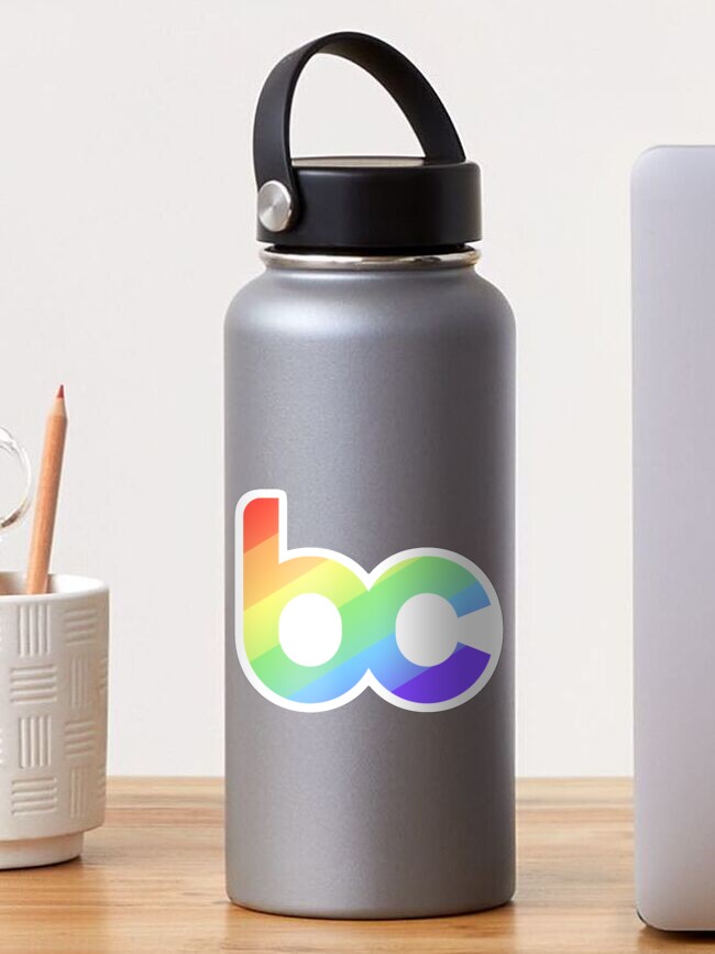 Thumbnail 1 of 3, Sticker, BetaChat Pride Month Emblem (Pattern Fill) designed and sold by BetaChat.