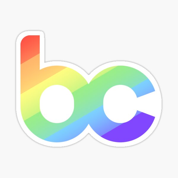 BetaChat Pride Month Emblem (Pattern Fill) Sticker