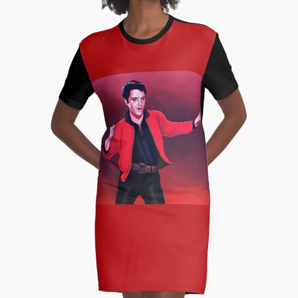 Elvis Presley 4 Painting Graphic T-Shirt Dress