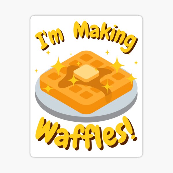 Waffles Sticker