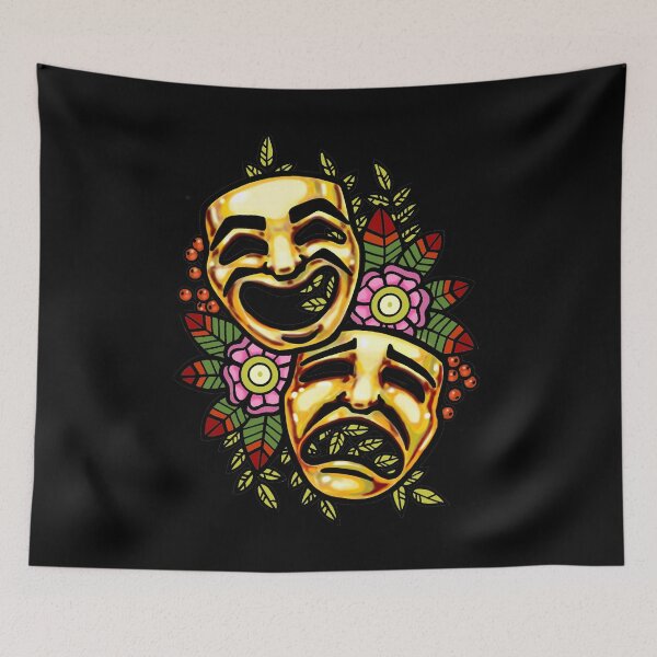 Item preview, Comedy and Tragedy  designed and sold by sandpiperstudio.
