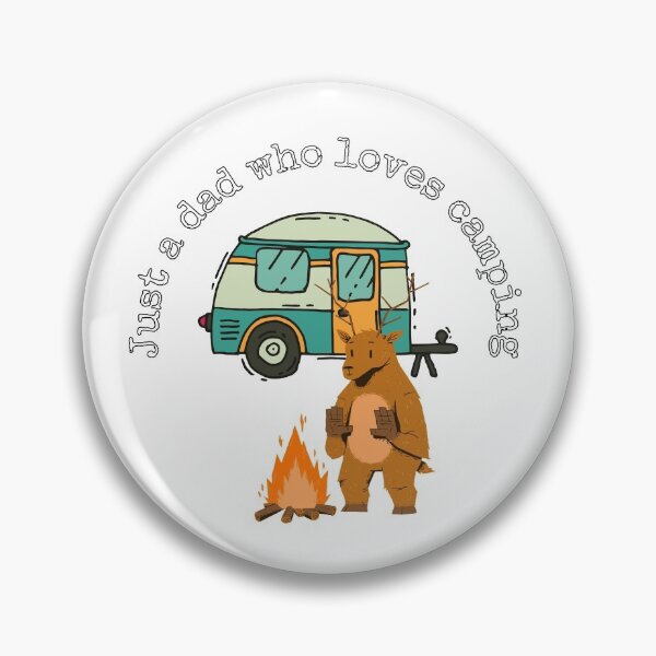 Item preview, just a dad who loves camping designed and sold by fridayNightfunk.
