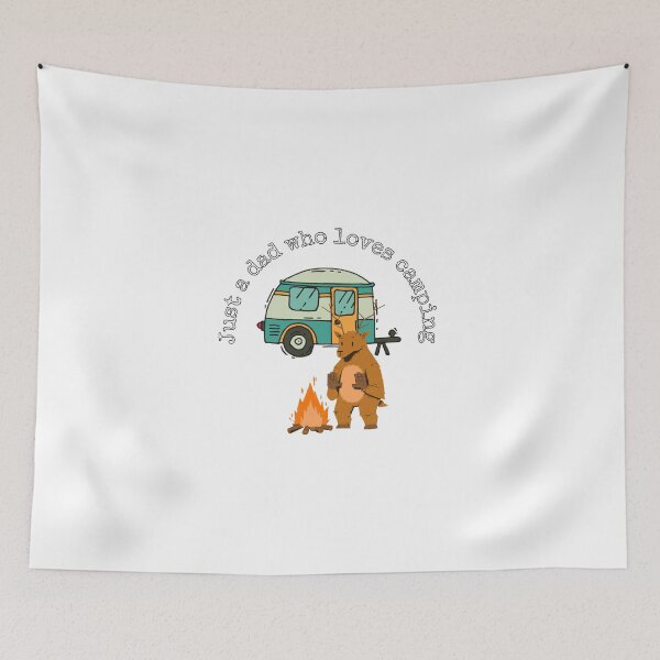 Item preview, just a dad who loves camping designed and sold by fridayNightfunk.