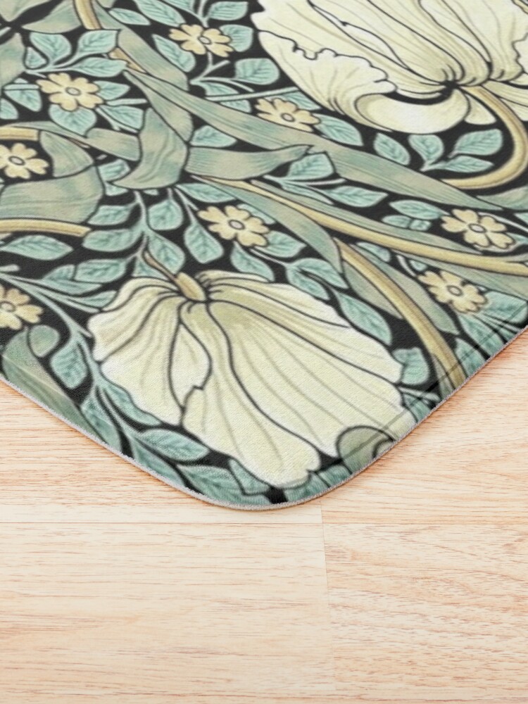 Thumbnail 3 of 6, Bath Mat, William Morris - pimpernel designed and sold by Vivanne-art.