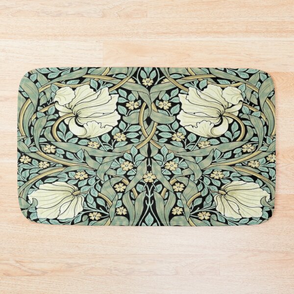 William Morris & Co Memory Foam Bath Mat - Violet & Columbine