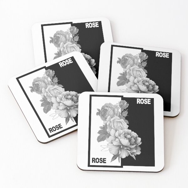 Item preview, Retro Black And White Rose designed and sold by TheImperfecto.