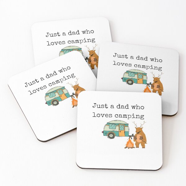 Item preview,  just a father who loves camping  designed and sold by fridayNightfunk.