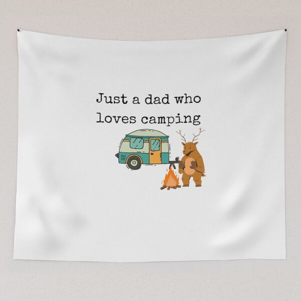 Item preview,  just a father who loves camping  designed and sold by fridayNightfunk.