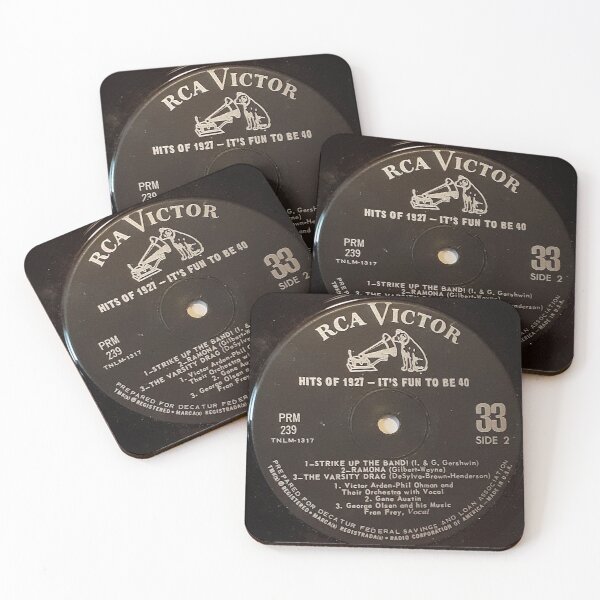 Item preview, compact 33, Hits of 1927, It's Fun to be 40, RCA Victor, Dog,Gramophone designed and sold by Vintaged.