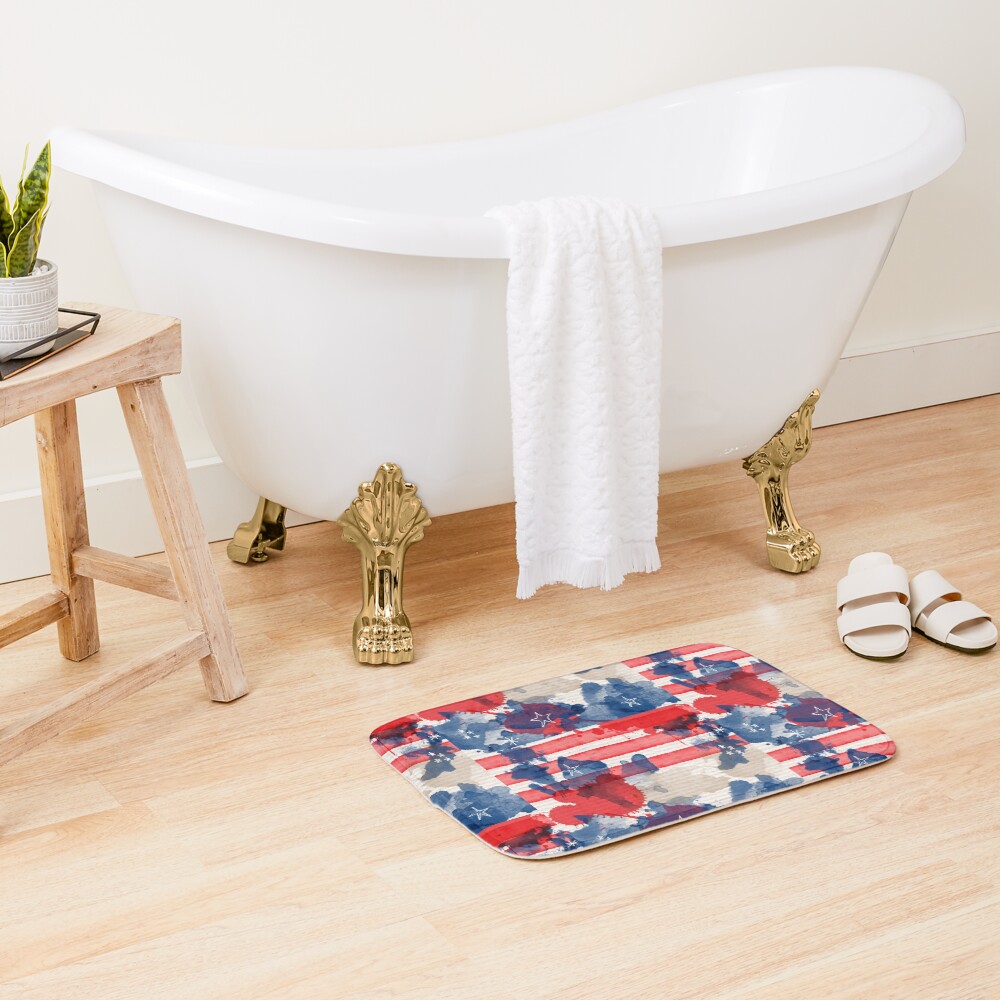 Vista previa del artículo con la obra «Alfombra de baño», diseñado y vendido por Patternsonly.