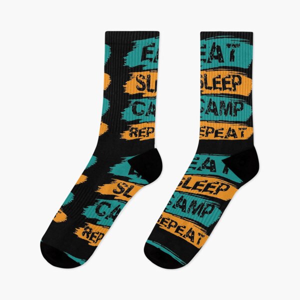Item preview, Eat Sleep Camp Repeat Camping Design designed and sold by boopsblunt.