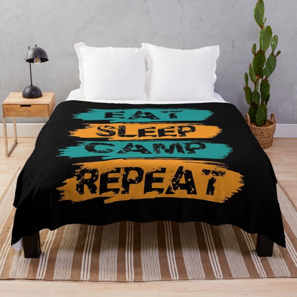 Item preview, Eat Sleep Camp Repeat Camping Design designed and sold by boopsblunt.