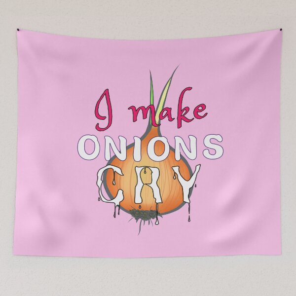 Item preview, I Make Onions Cry Drawing Pink - Funny Cooking Quotes designed and sold by ViewerEqualsPhoton.
