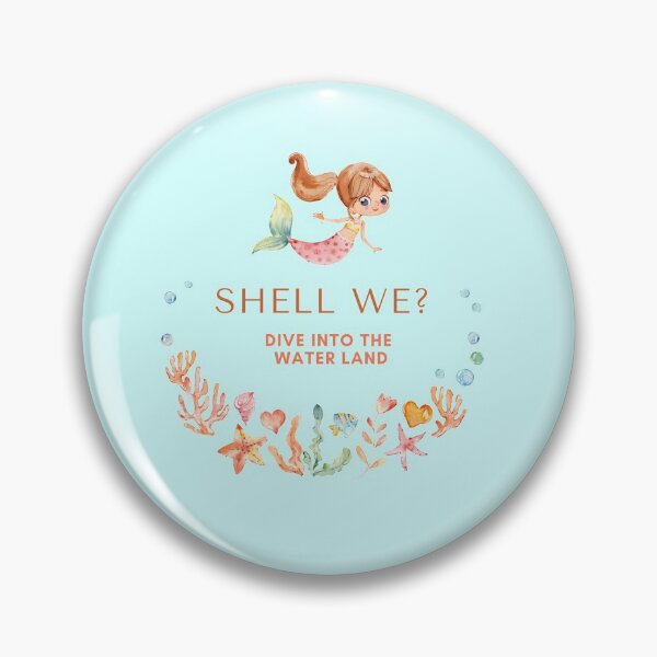 Item preview, Shell we? Dive into the water land - Cute Funny Dive in  Mermaid  designed and sold by missionbear.